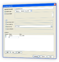 Attributes in License for encoded PHP files