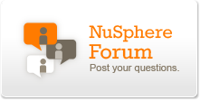 Visit the NuSphere support forum